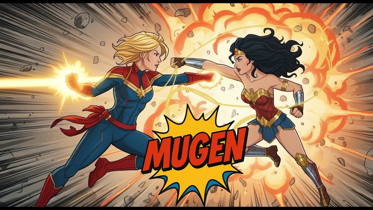 Mugen : Captain Marvel - Carol Danvers (Marvel) Vs Wonder Woman (Dc Comics) (Request)