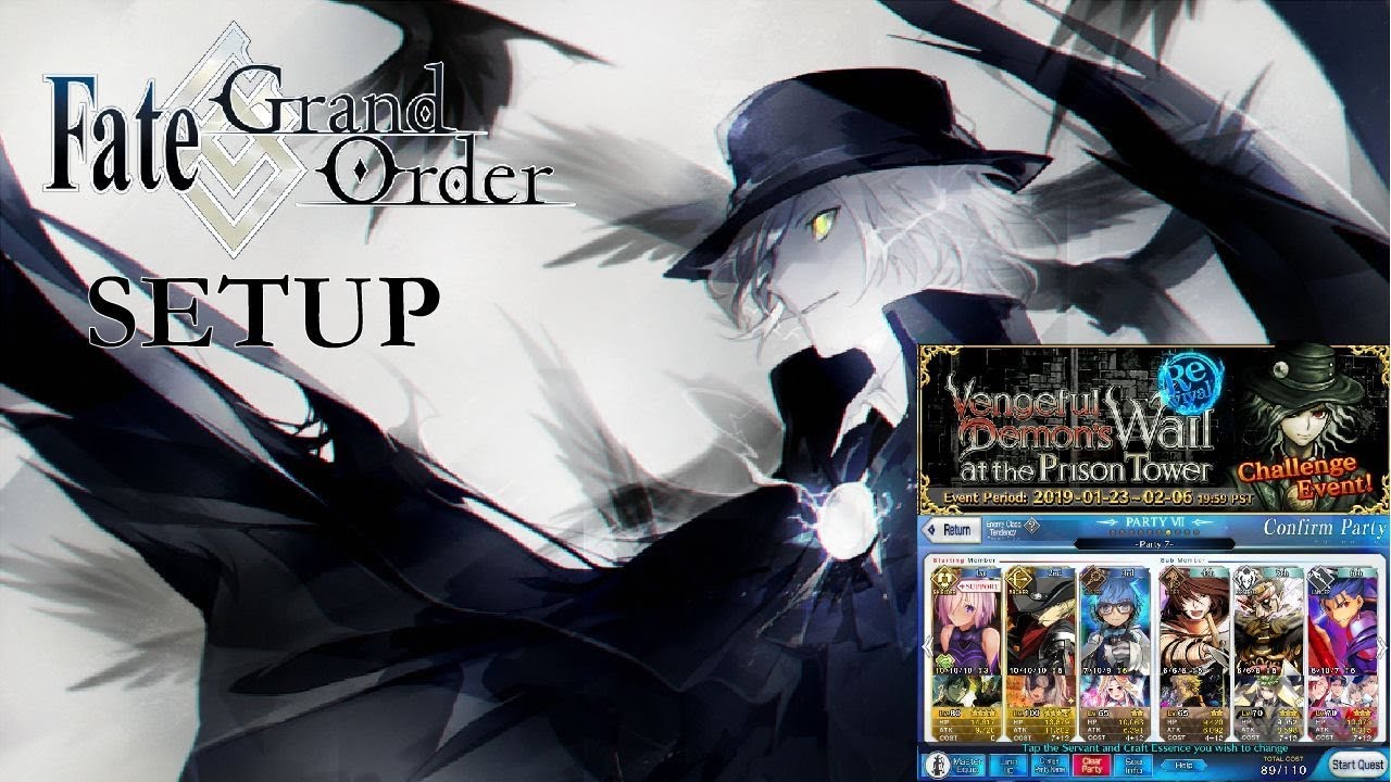 [Fate Grand Order NA] Prison Tower Challenge Quest - Budget Billy Setup