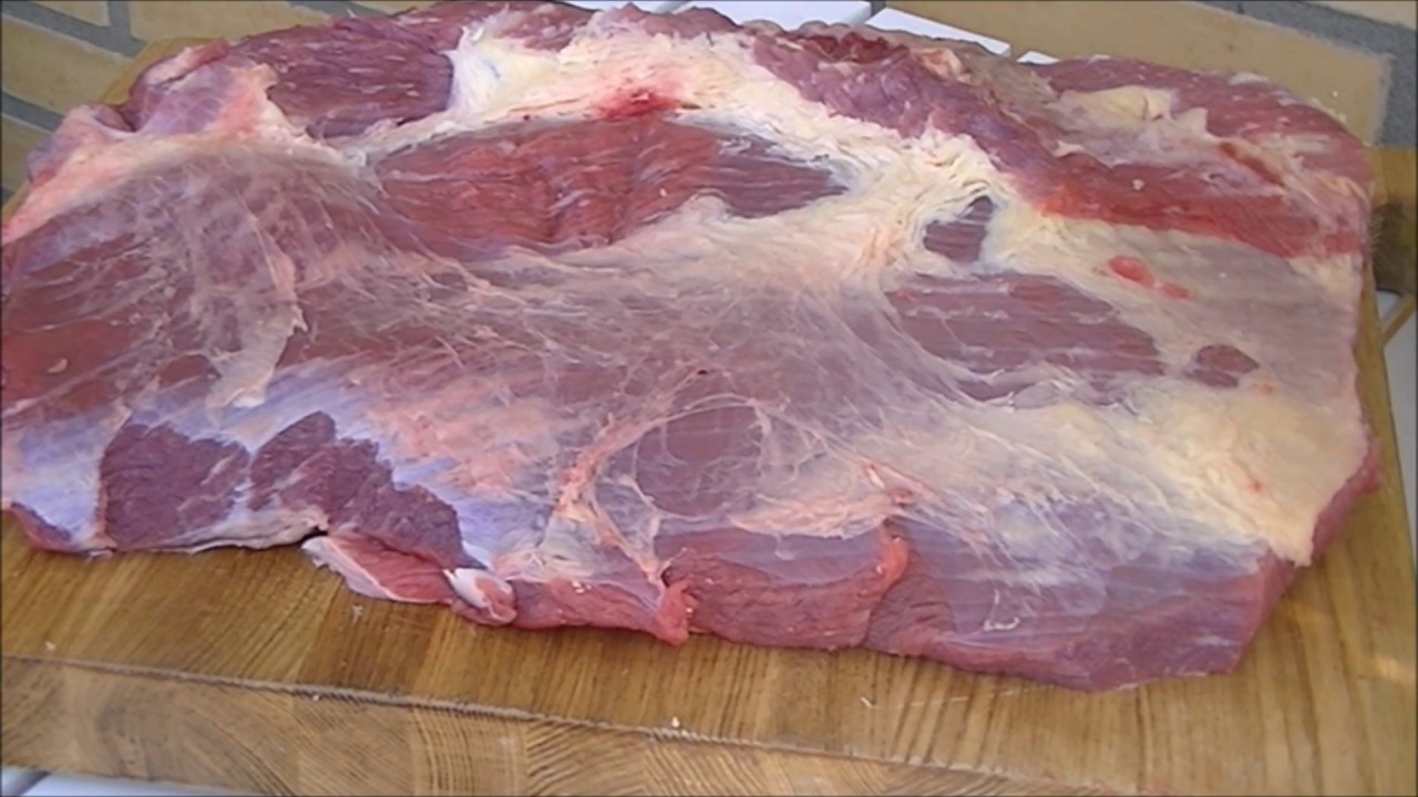 Zelf een brisket maken voor pulled beef - How to butcher and cook Brisket / Pulled Beef
