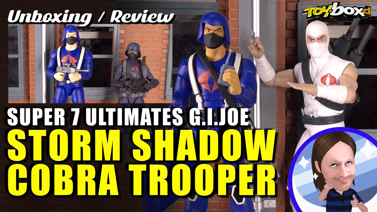 SUPER 7 G.I.JOE - STORM SHADOW - COBRA TROOPER - Unboxing & Review