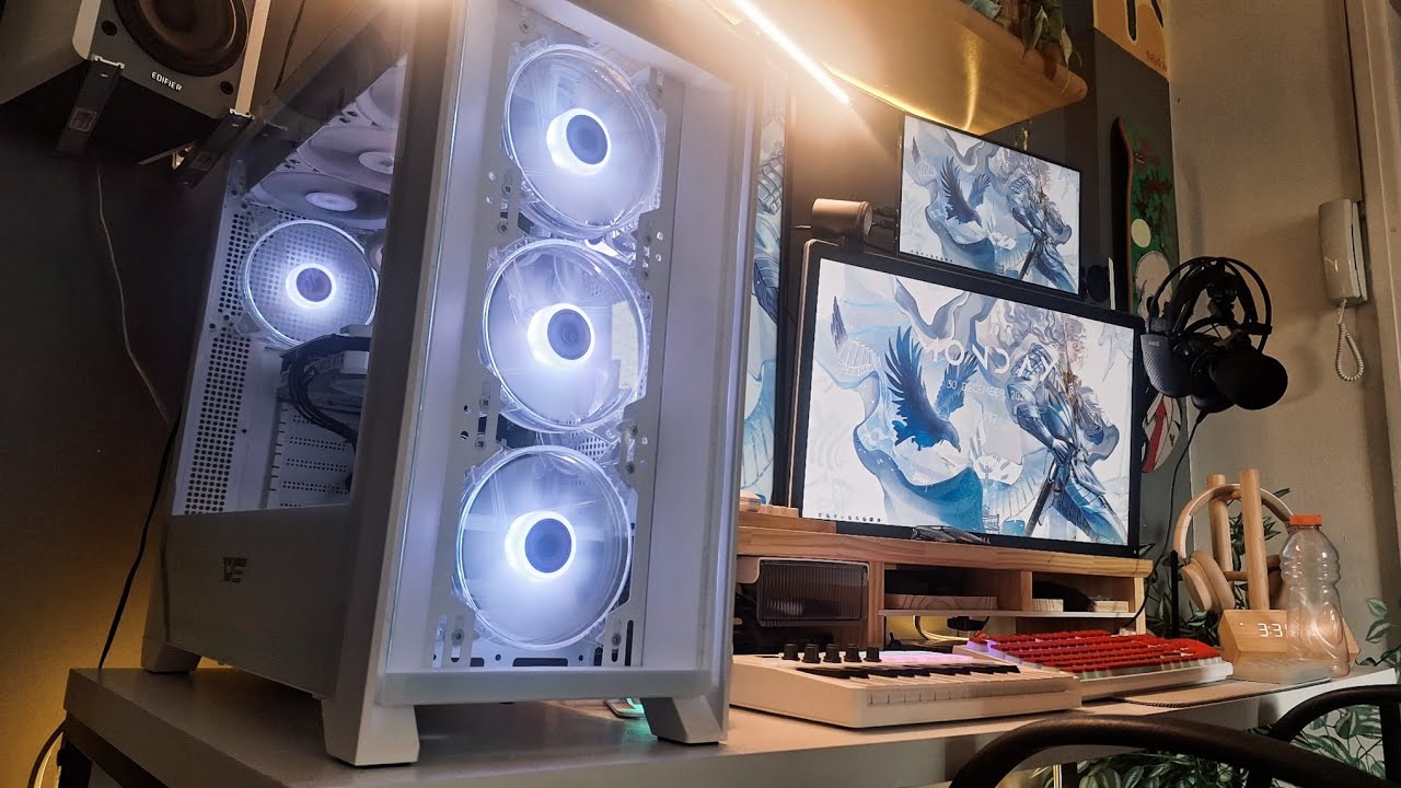 Trocando o gabinete e deixando o setup mais bonito | Gabinete Aigo Darkflash DRX90