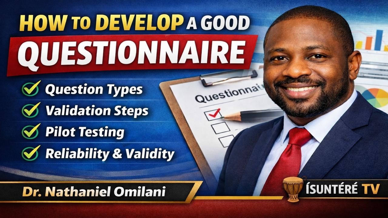 Developing a Quality Questionnaire