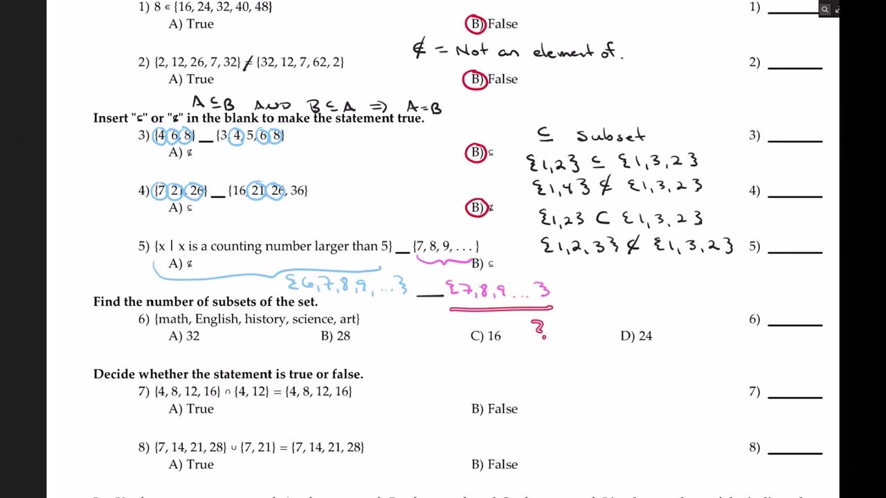 Math 1324 Exam 1 Review