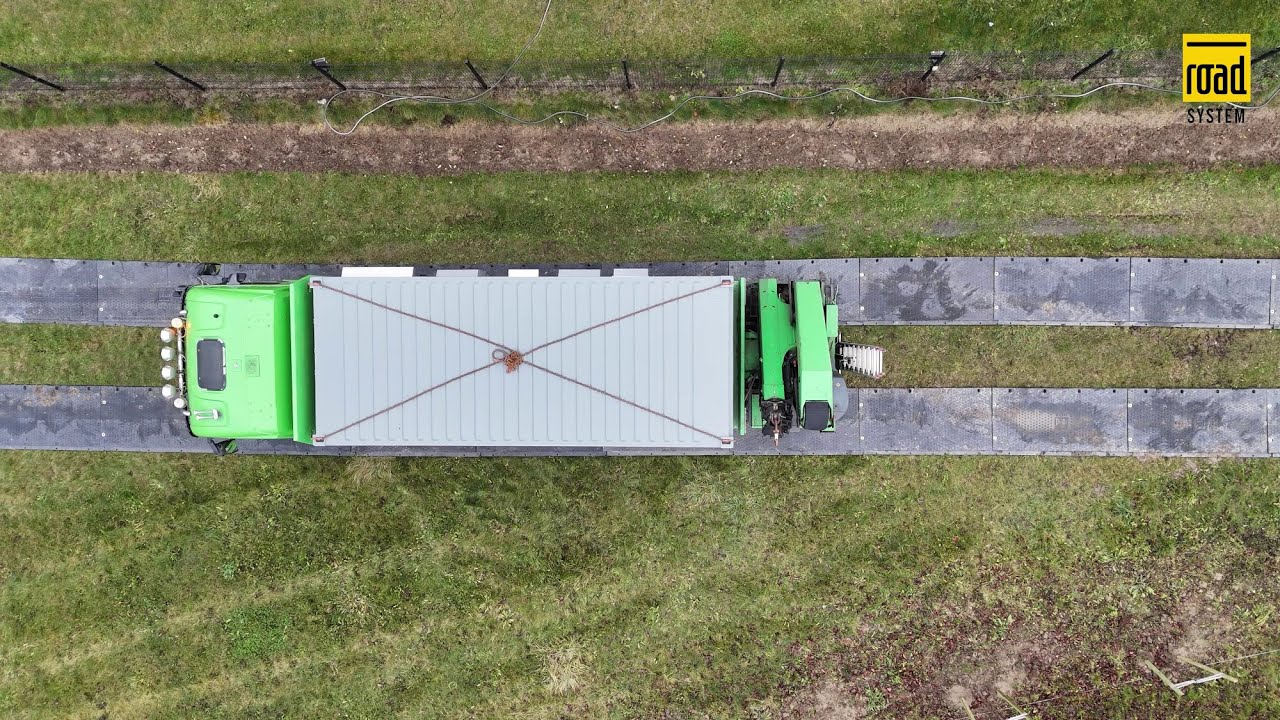 Droga dojazdowa dla ciężkiego transportu - rewolucja w budowie tymczasowych dróg z ROAD SYSTEM 450!