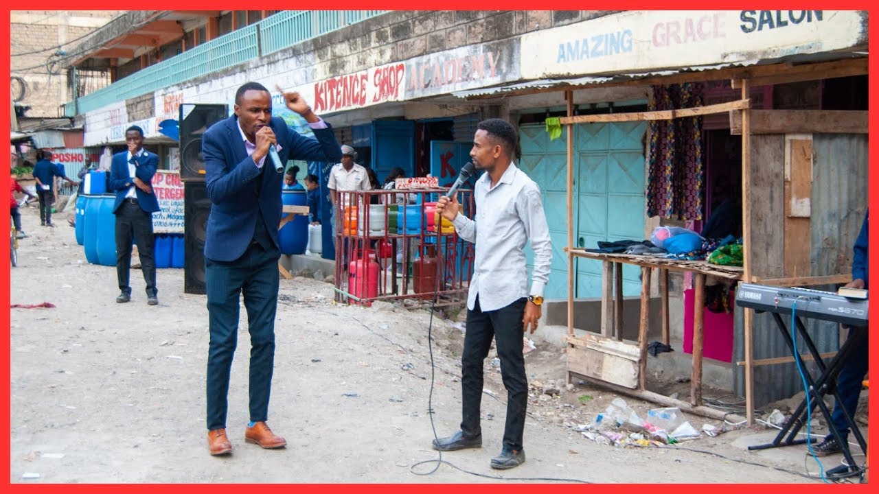 HIGH-POWERED SERMON AT TASSIA MARKET DURING THE YOUTHS OPEN AIR CRUSADE