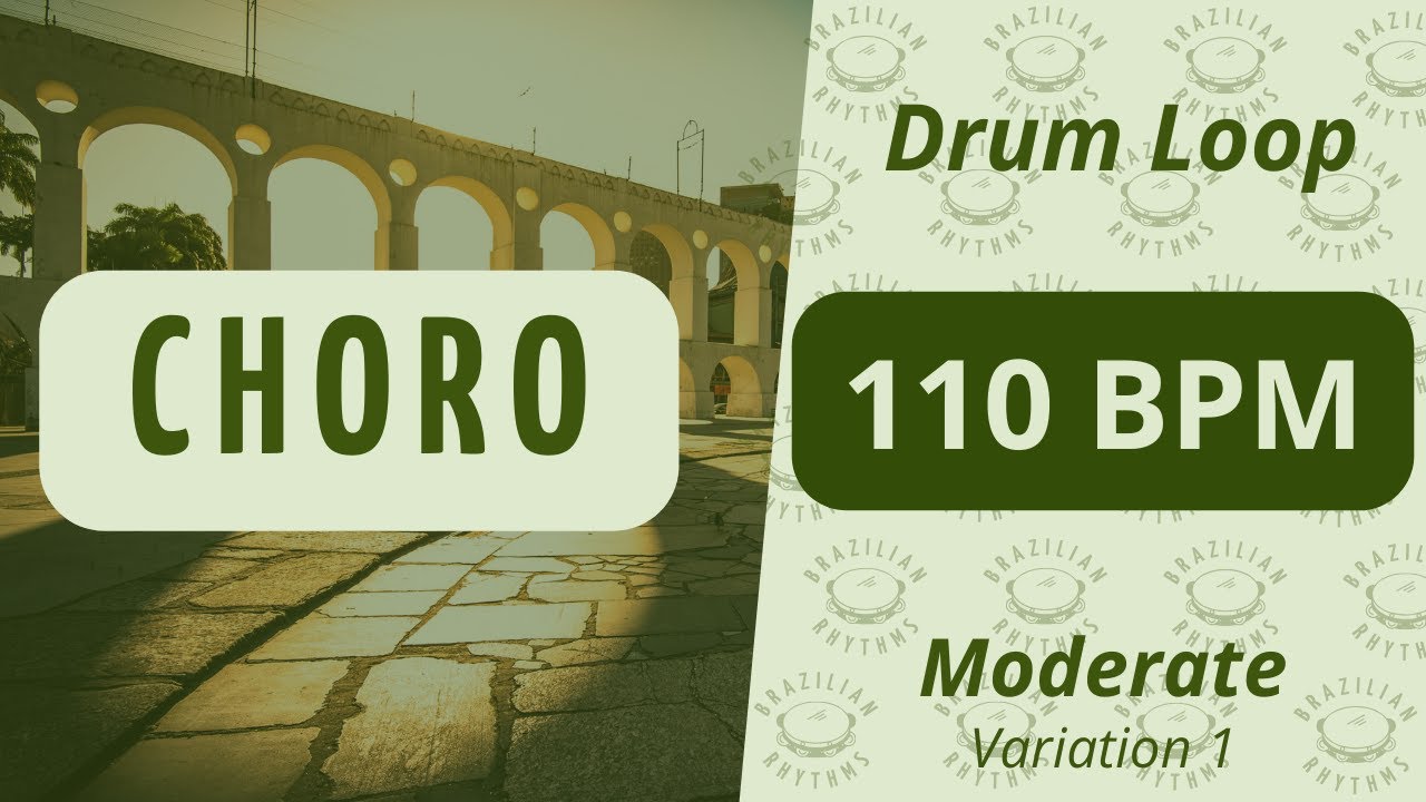 Choro - Drum  Loop - 110 BPM (Moderate - Variation 1)