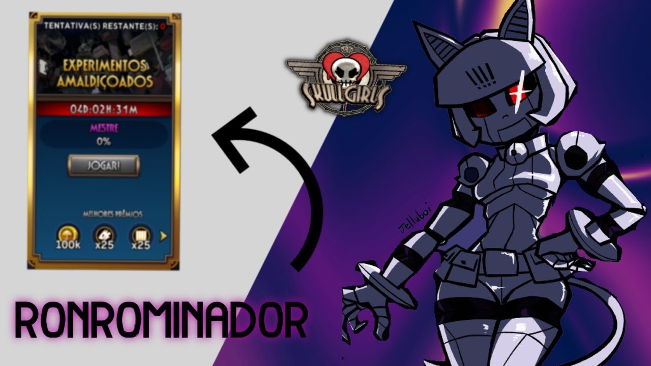 RONROMINADOR 🤖 nos experimentos amaldiçoados - Skullgirls mobile