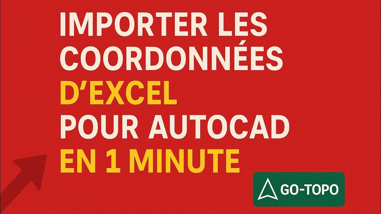 Importer les coordonnées de excel pour Autocad