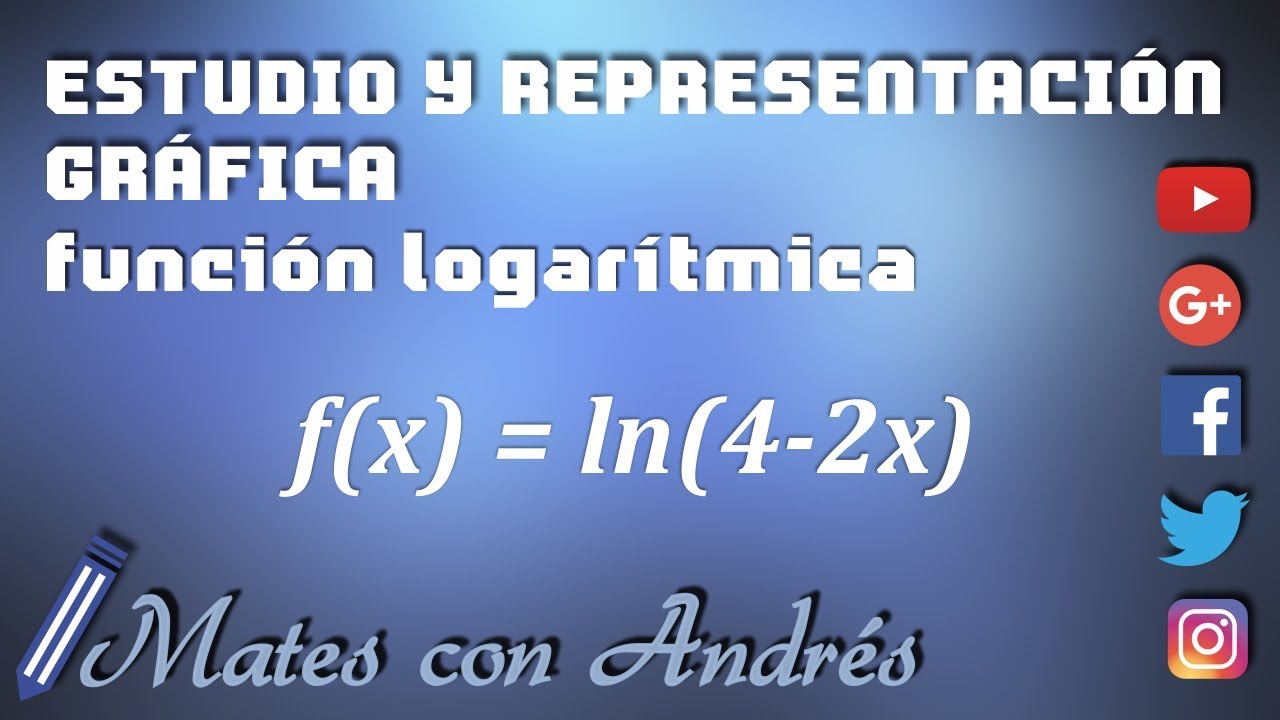Estudio completo y representación gráfica de una función logarítmica BACHILLERATO MATEMÁTICAS