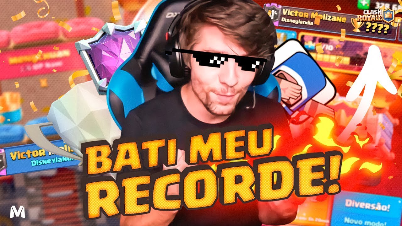 ÉPICO! QUEBREI MEU RECORDE DE TROFÉUS! - Clash Royale
