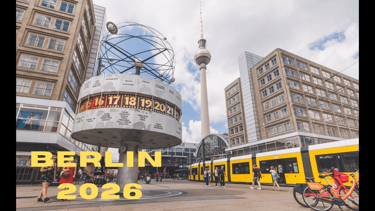 Berlin City Center Walking Tour in Freezing Winter (-7&deg;C) ❄️ | Walking in Berlin Alexanderplatz 4K
