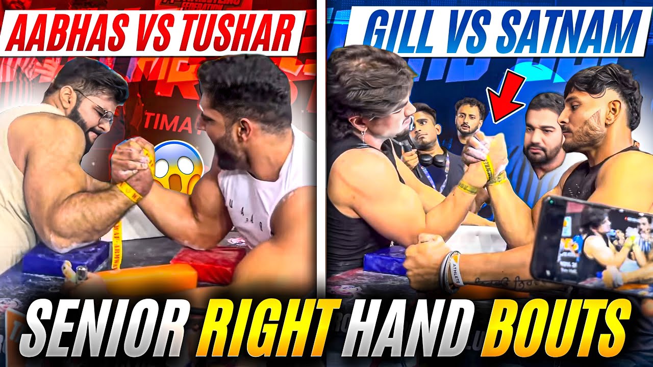 Aabhas Vs Tushar🔥||Royal Legends Cup Senior Right & Left Hand bouts💪||Watch Full video for Reality👍