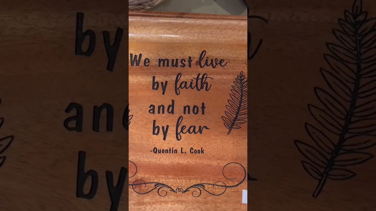 Live by faith not fear