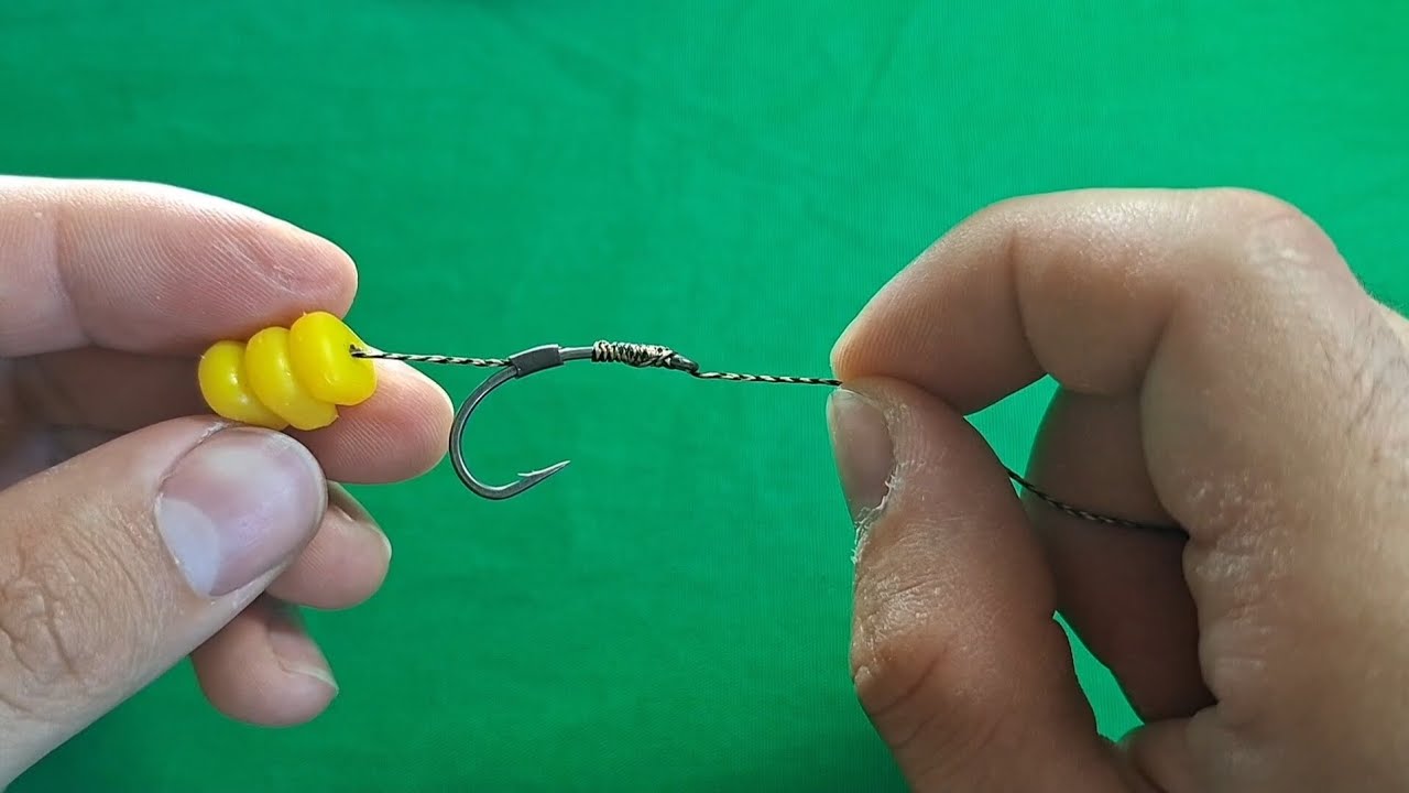 Carp Hair Rig ,How to Tie a Hook for Carp Fishing