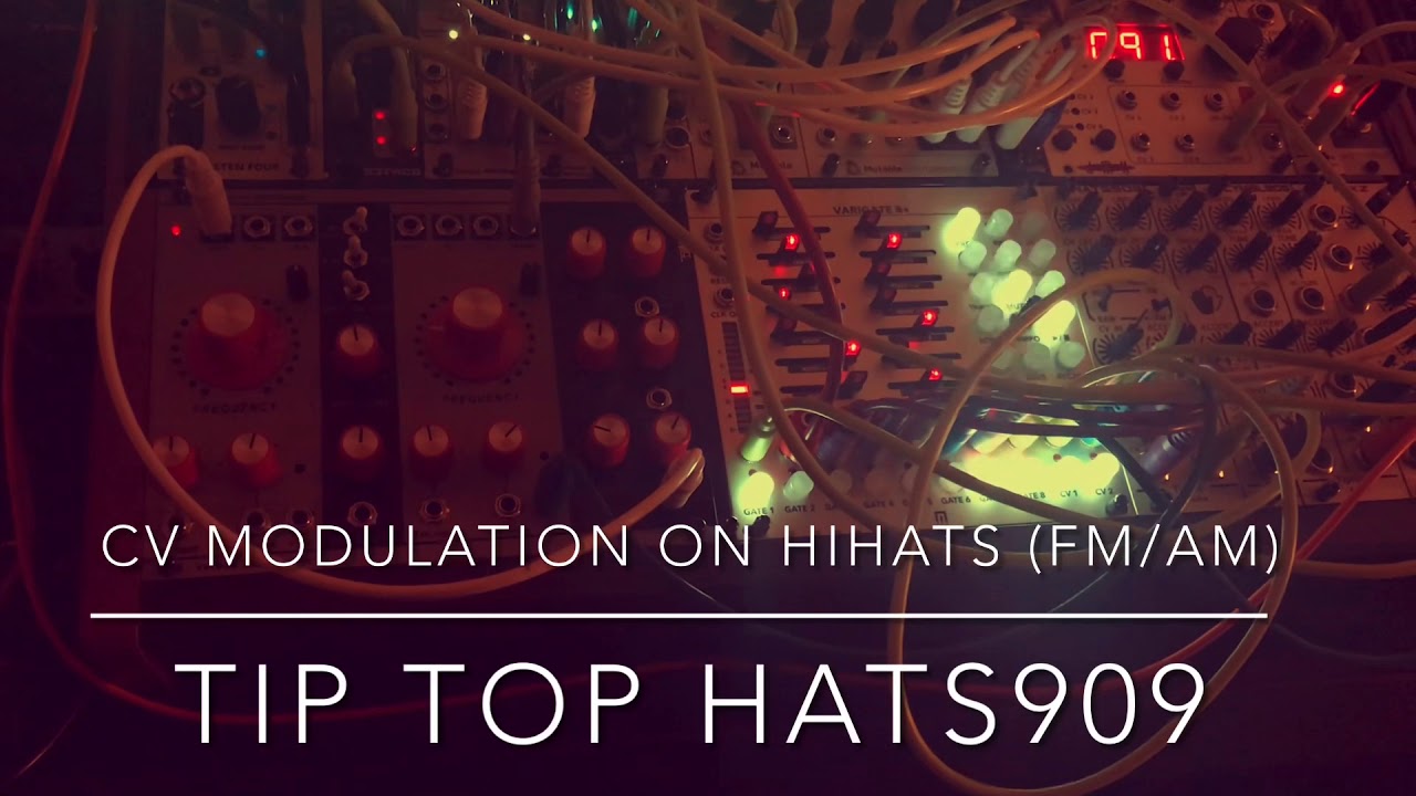 CV modulation on tiptop hats 909