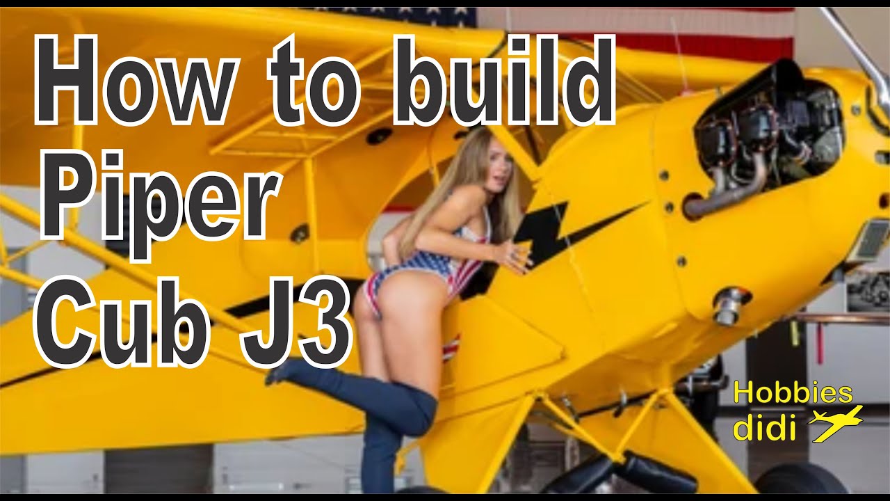 🥇 Como hacer piper cub j3, aeromodelo de radio control,