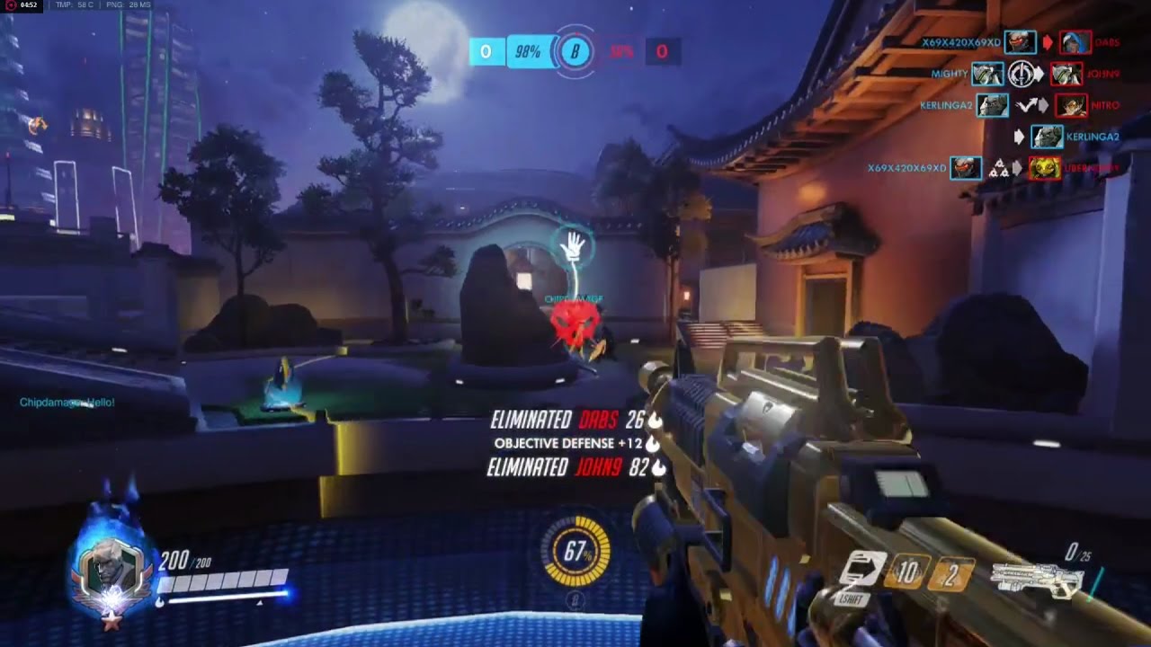 [Overwatch] Dafran - Fraggin out on Lijang Tower