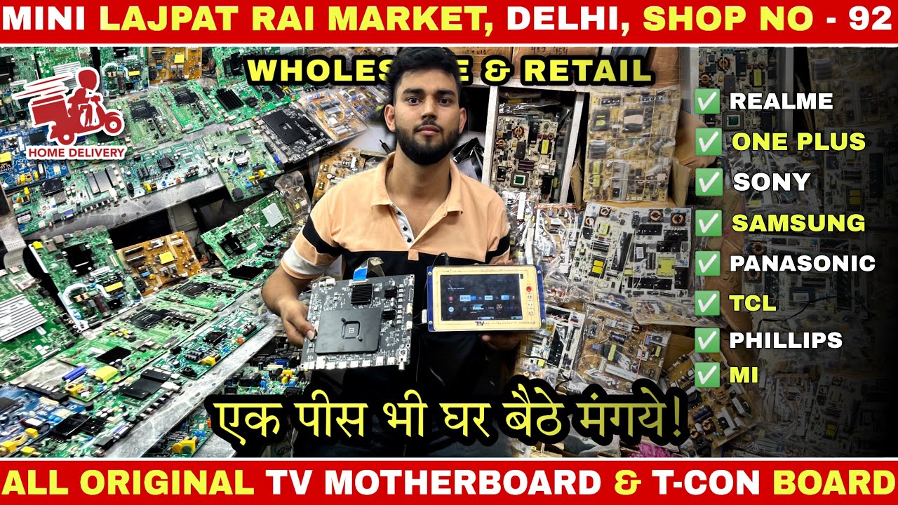 All smart android tv parts - motherboard, power supply, t-con boards | sony, Samsung, one plus, mi