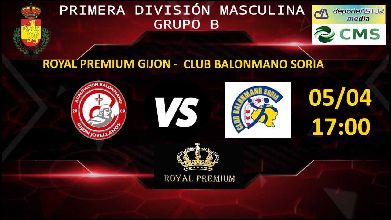 ROYAL PREMIUM GIJON 🆚 CLUB BALONMANO SORIA 🔴PRIMERA DIVISIÓN MASCULINA -