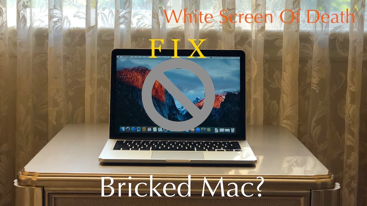 Как исправить зависший Mac | Запрещающий символ | Белый экран смерти