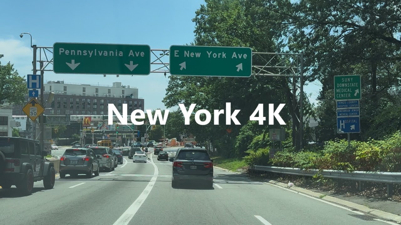 4K New York - Queens & Brooklyn - Driving tour from Queens to Brooklyn