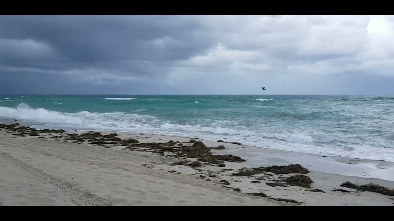 Miami Beach Before the Storm — Nature’s Dramatic Beauty(తుఫాను ముందు మయామి బీచ్)E0