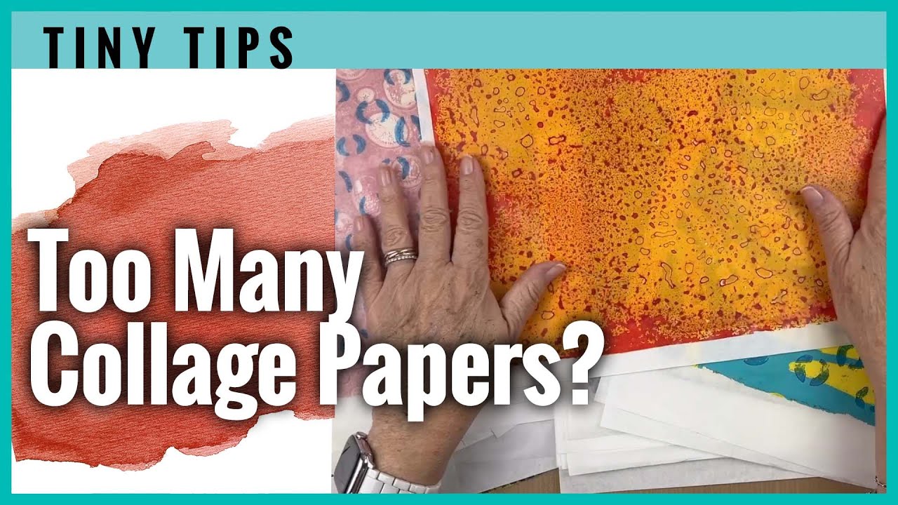 How I store and organize my collage papers