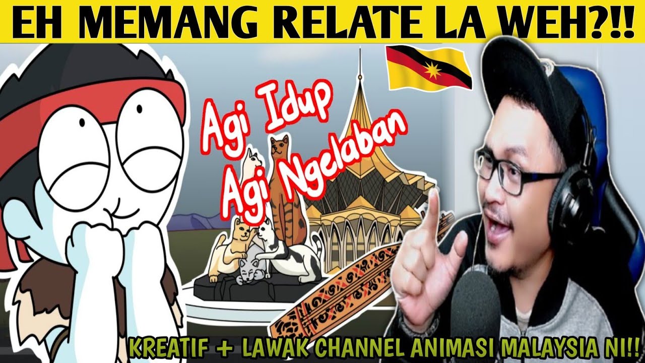 HAHA🤣 APABILA BUD4K SEMENANJUNG CUBA HIDUP KAT SARAWAK‼️ ANIMASI 🇲🇾 SEKREATIF NI | Wak Lonjong