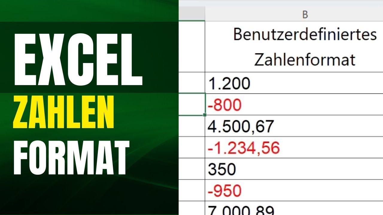Excel Zahlenformat benutzerdefiniert: So formatierst du Zahlen individuell in Excel