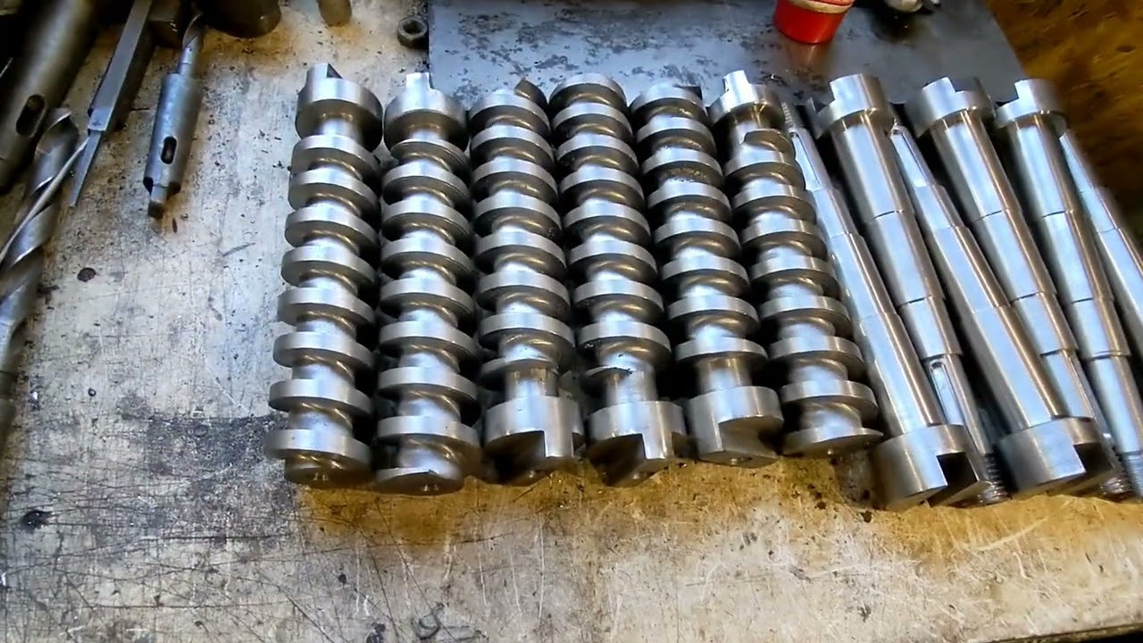 шнек для экструдера, брикет пресс, масло пресс.