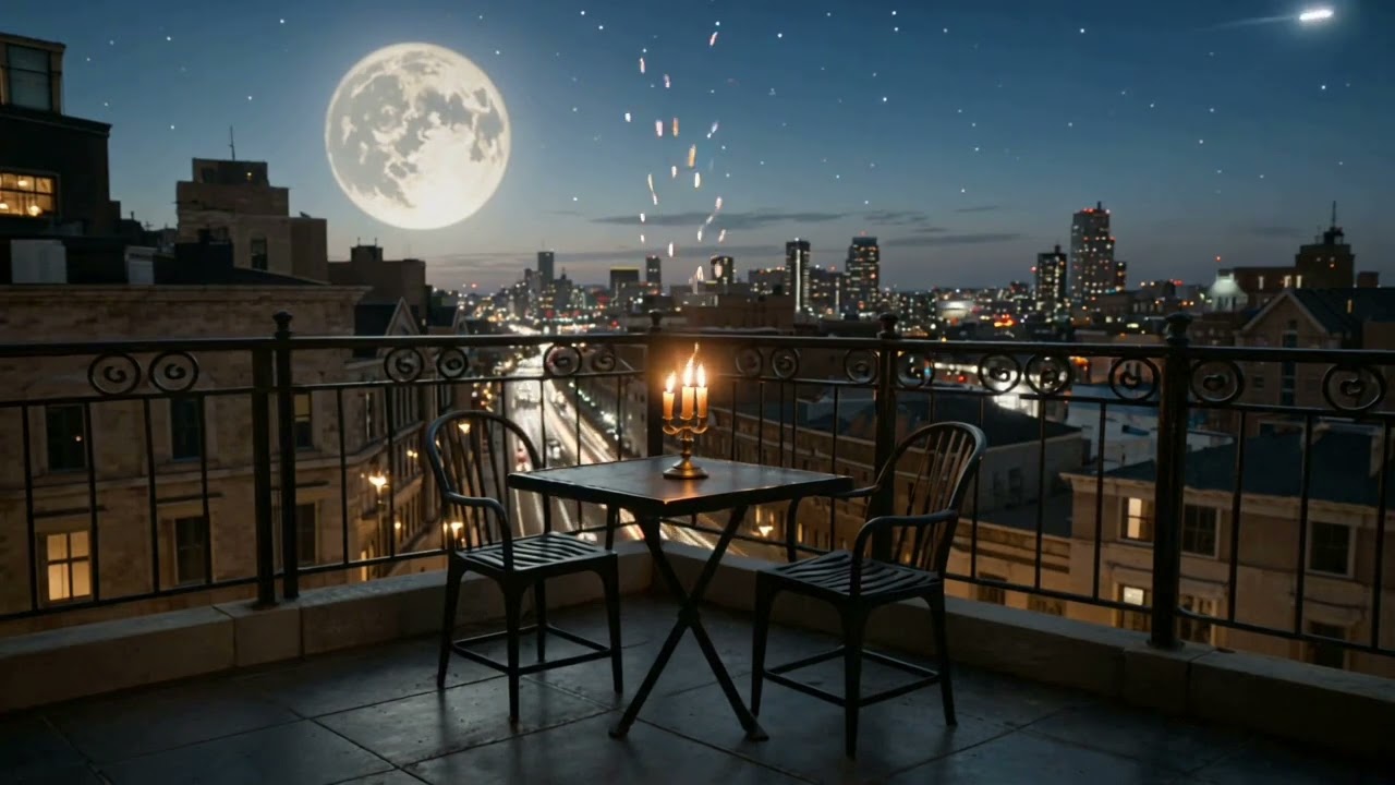 Skyline Full Moon Smooth Jazz Vibes