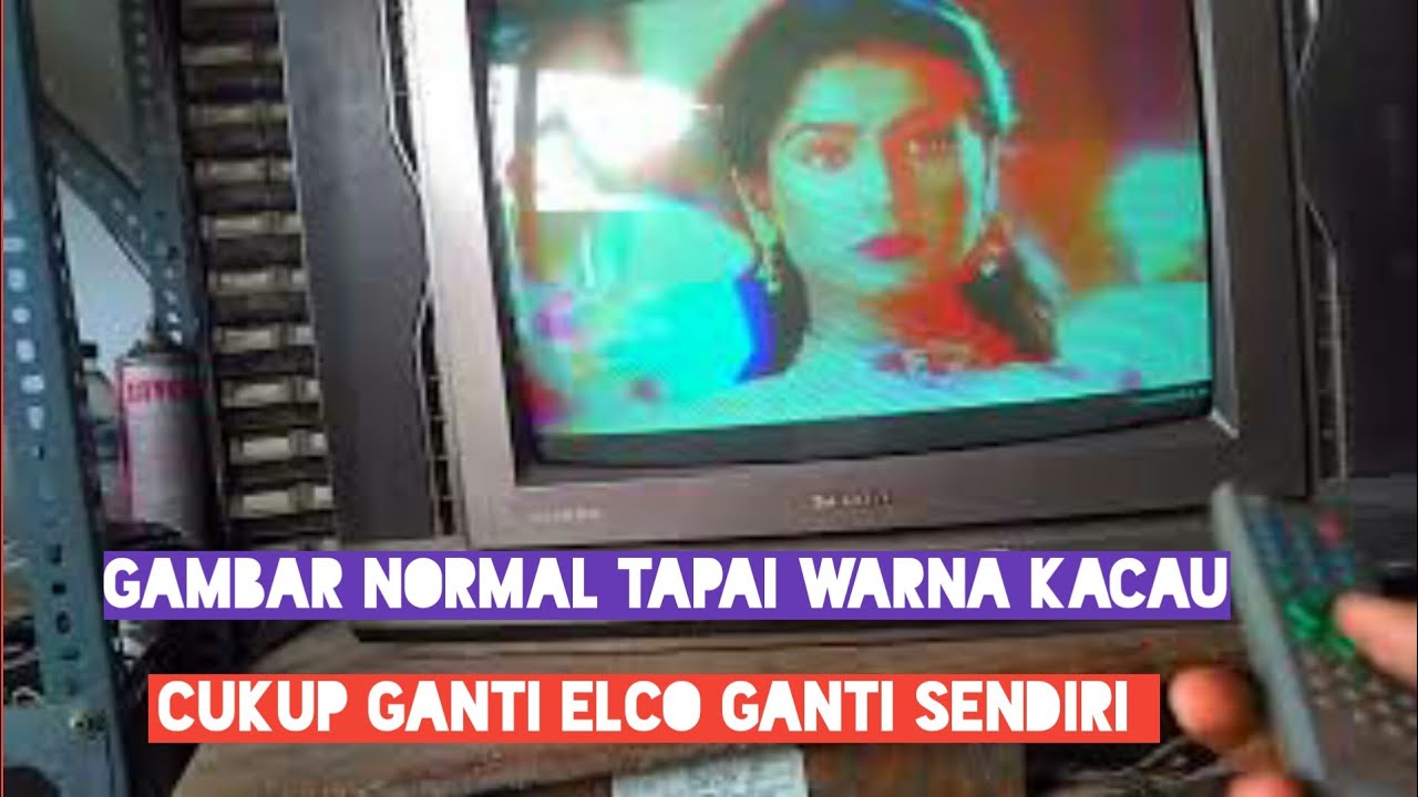 normal tv picture but the color is messed up