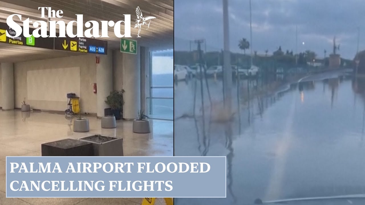 Palma airport flooded: dramatic video captures Mallorca's airport hit by floods