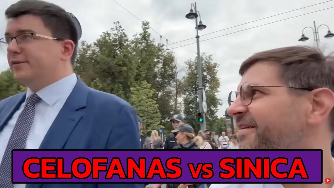 Celofanas nuvarė į Sinicos protestą. Celofano "tyrimas" tai tiesiog rusiška propaganda. 🤡