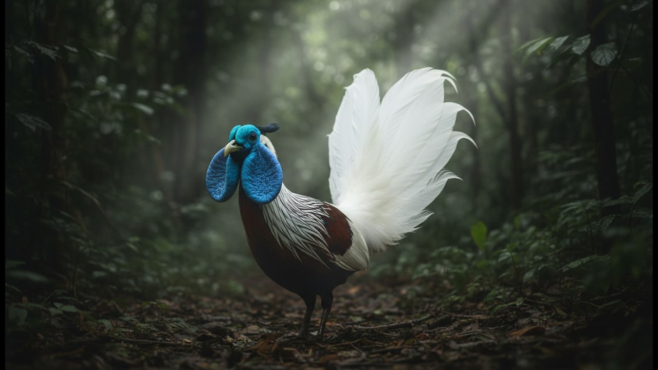 Alien Bird Found! The Rare Heart-Tailed Pheasant's Bizarre Mating Dance | Borneo Wildlife