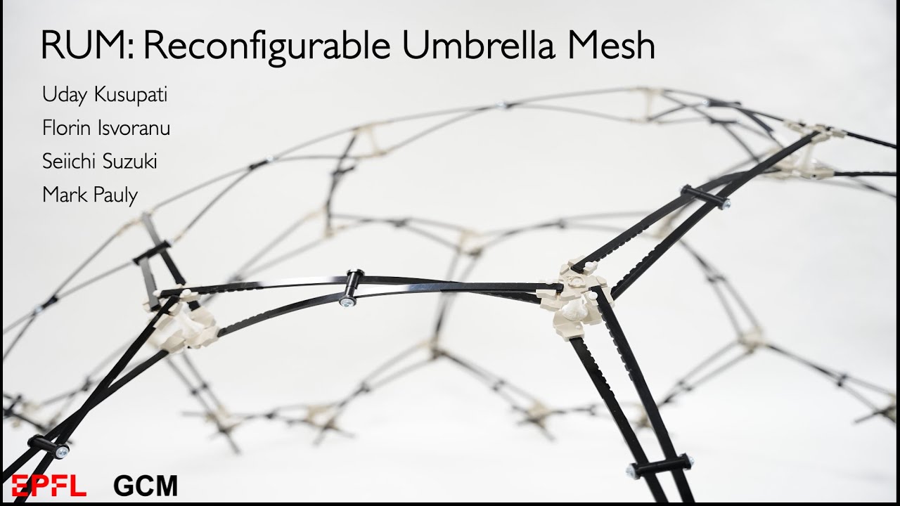 RUM: Reconfigurable Umbrella Mesh | AAG 2023 Stuttgart
