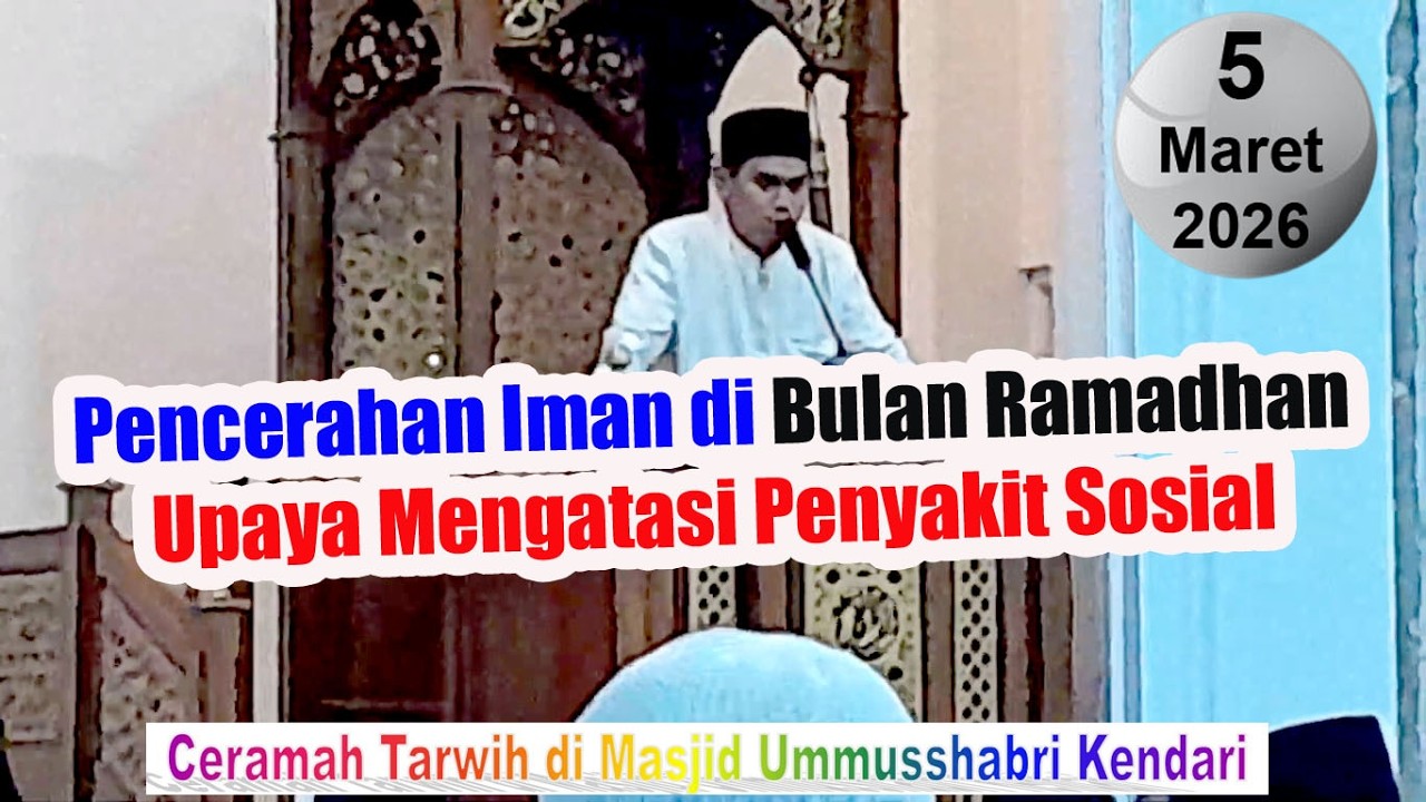 Pencerahan Iman di Bulan Ramadhan Upaya Mengatasi Penyakit Sosial 