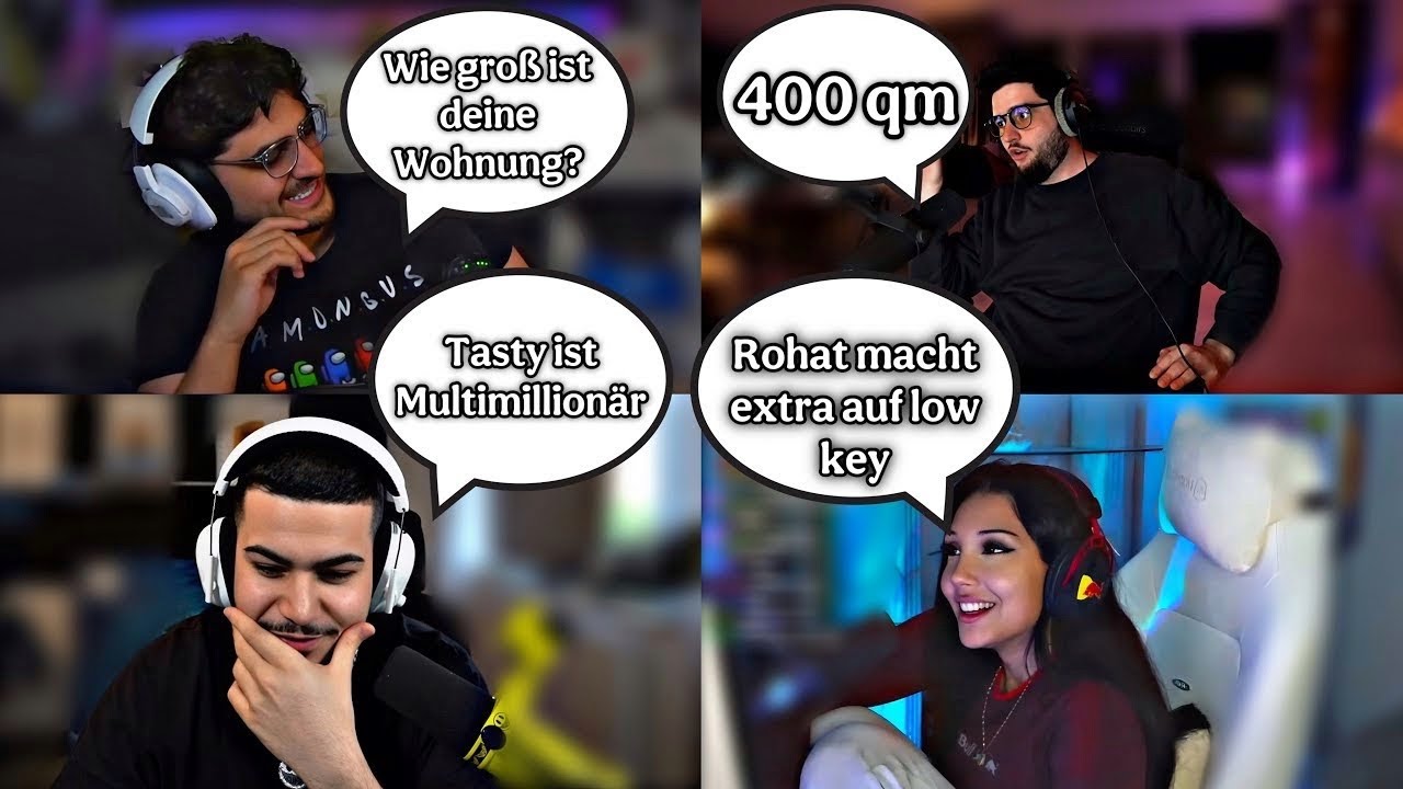 Lustiger Talk mit gTasty, Rohat & Elquaria😂 | Eligella97 Clips