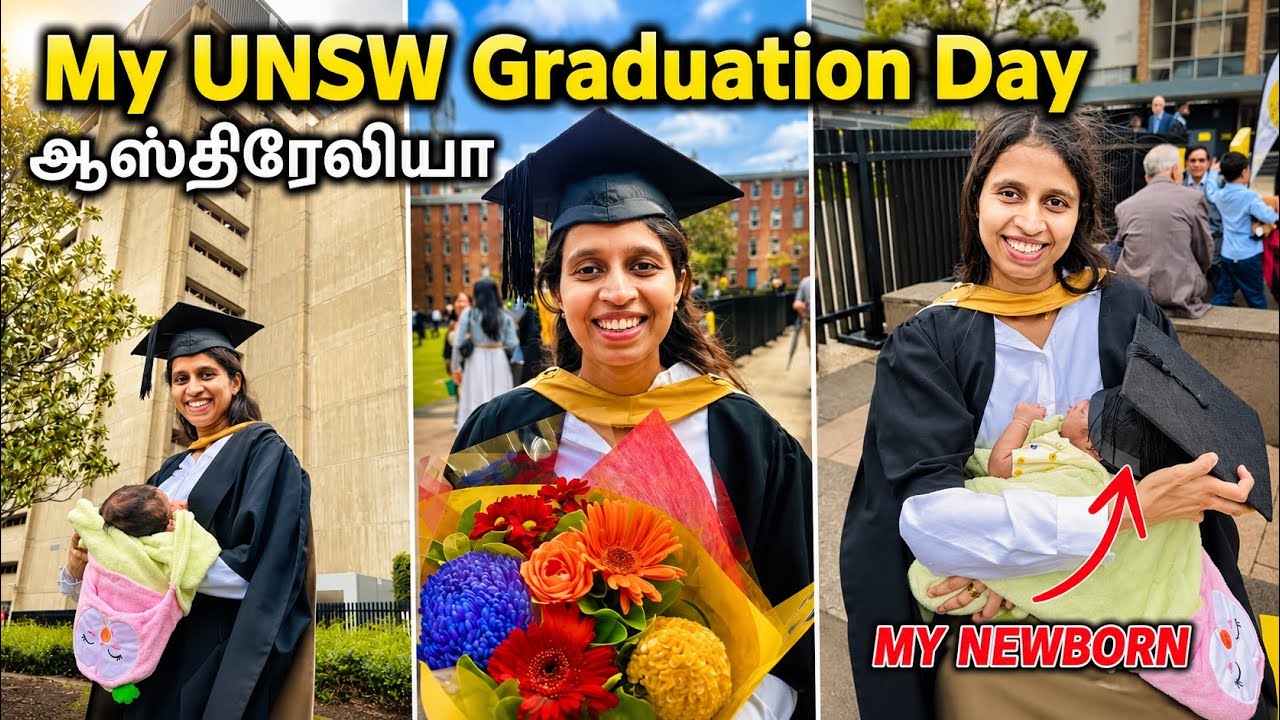 UNSW Graduation Day Vlog | என் Master's Degree Graduation நாள் | With My Newborn Baby | Australia