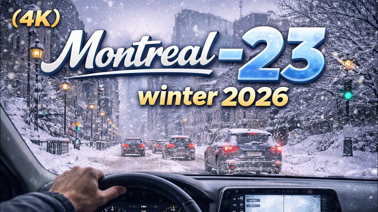 4K Montreal -23 winter 