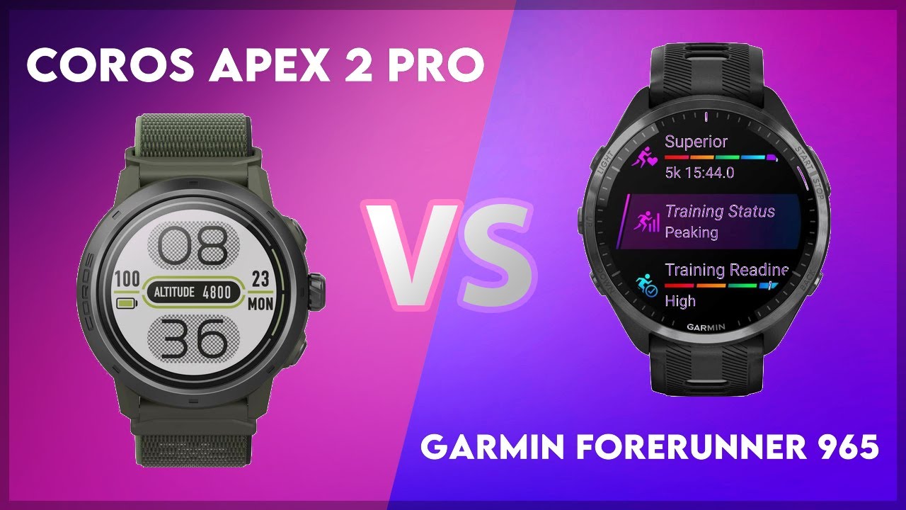 Coros Apex 2 Pro vs Garmin Forerunner 965 Comparison