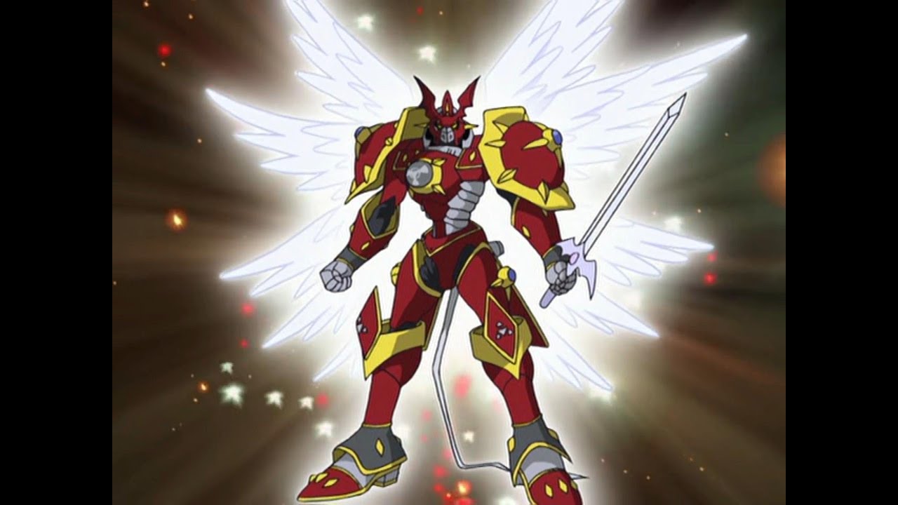 Gallantmon Digivolves to Gallantmon Crimson Mode - Digimon Tamers [2001]