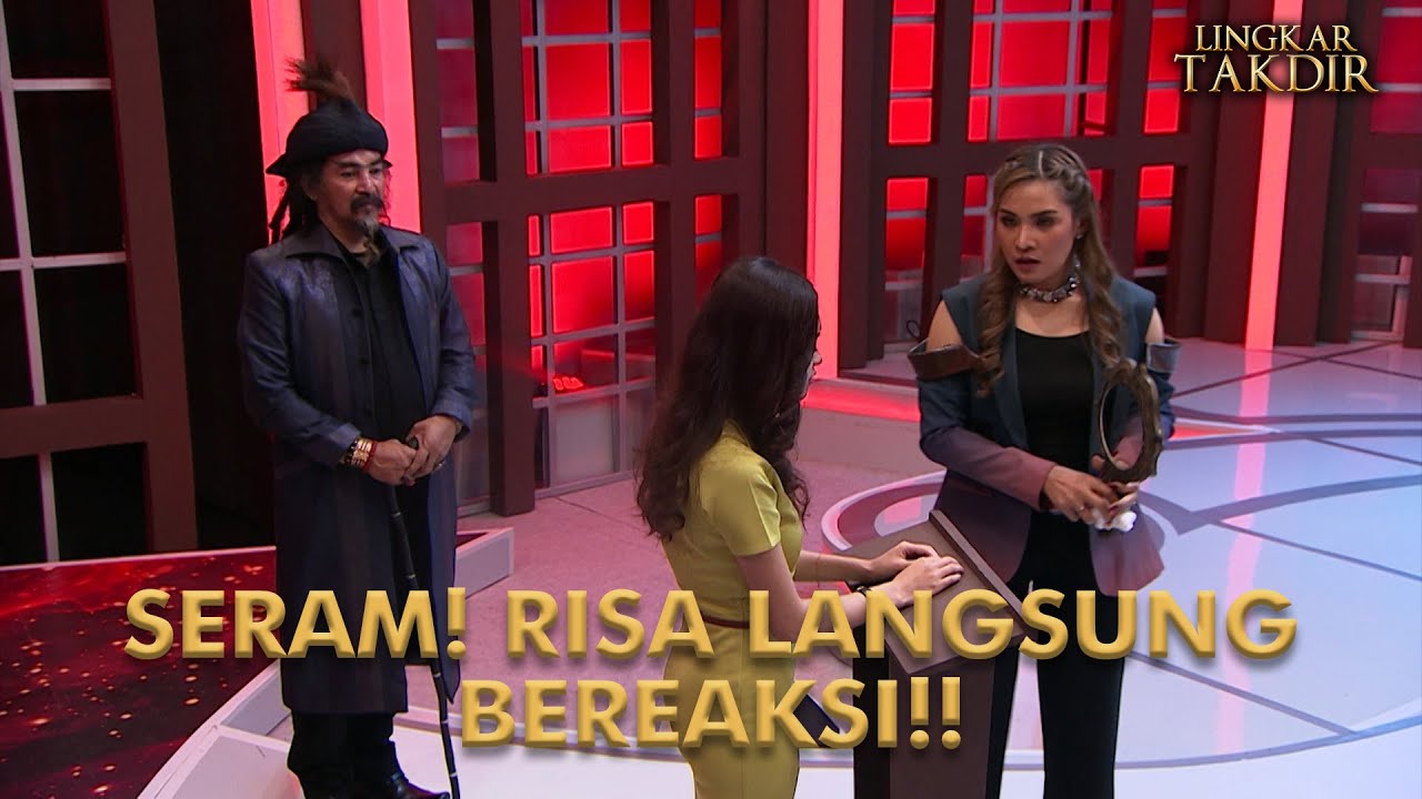 Caroline Coba Mengeluarkan Sosok Prempuan Ditubuh Risa | LINGKAR TAKDIR