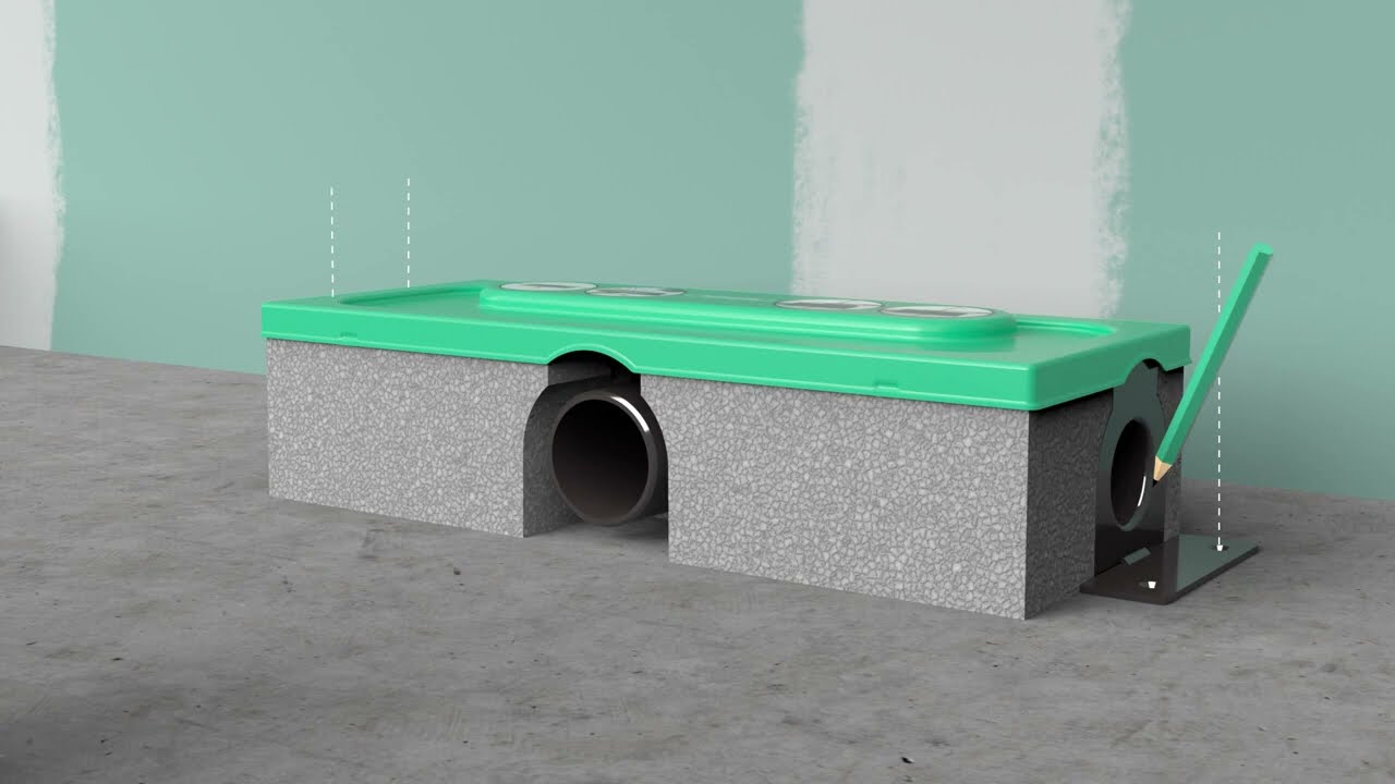 Монтаж душевого лотка hansgrohe RainDrain
