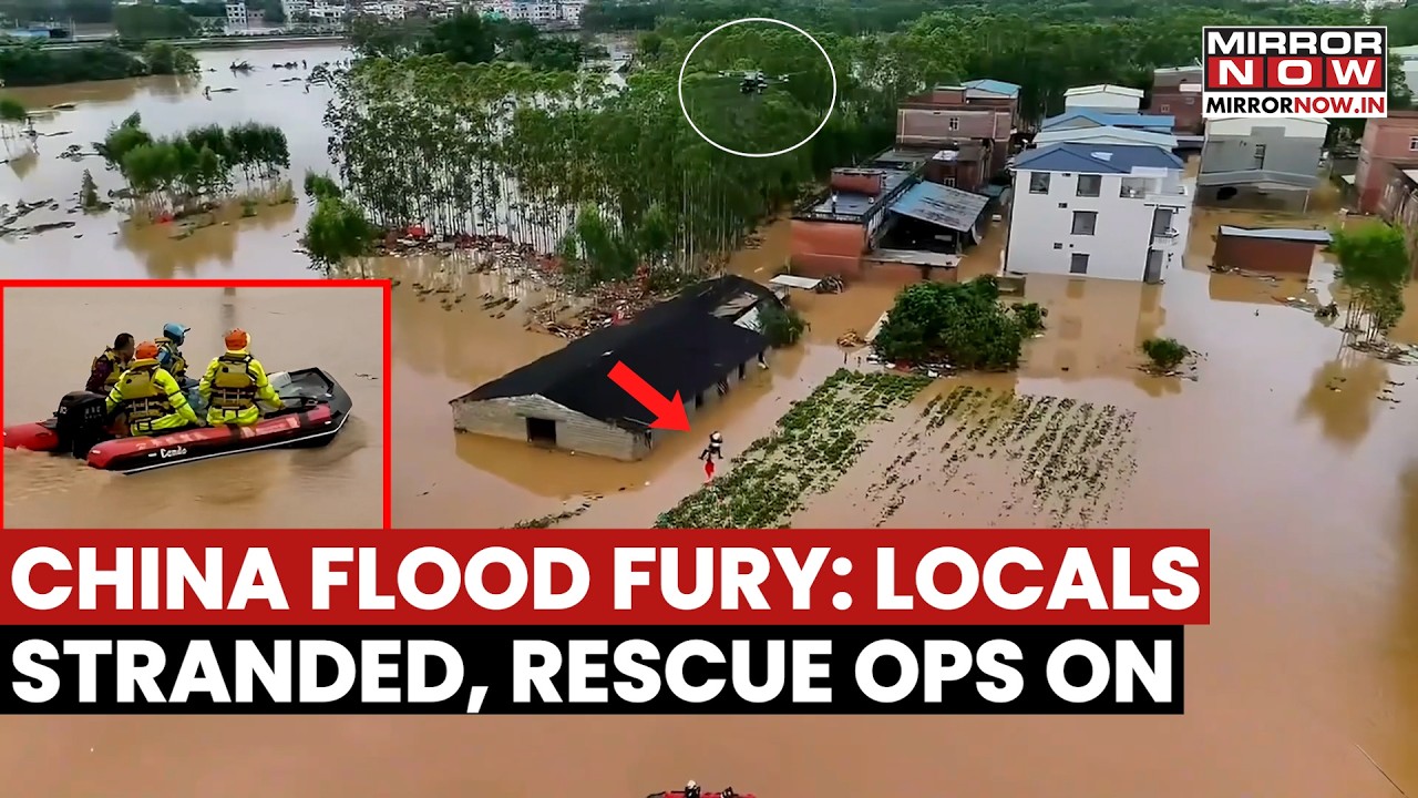 China Floods: Drone Rescues Stranded Resident in Dramatic Guangxi Evacuation | WATCH