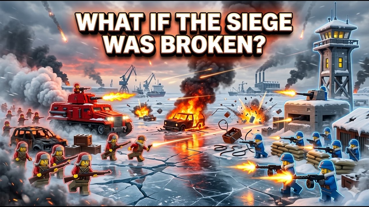 What If the Red Army Broke the Frozen Port Siege? | LEGO Alternate Battle