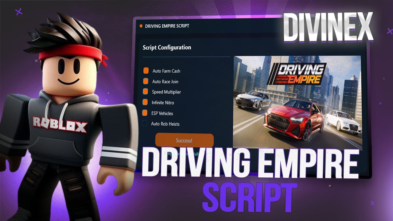 DRIVING EMPIRE SCRIPT! AUTO FARM MONEY, FAST SPEED, ESP & MORE | ios/android/pc