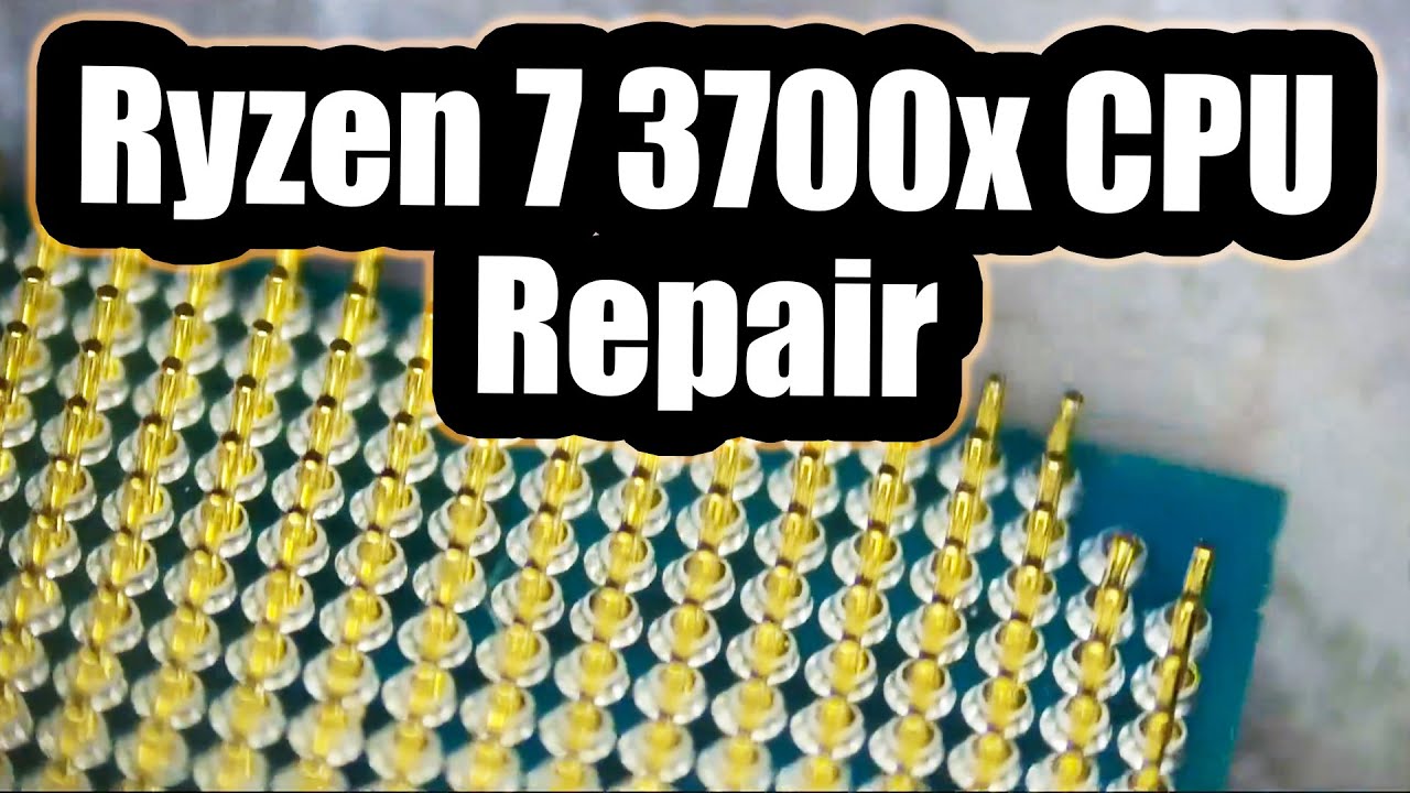 Ryzen 7 3700x CPU Broken Pin Repair. CPU Pins come in different sizes..