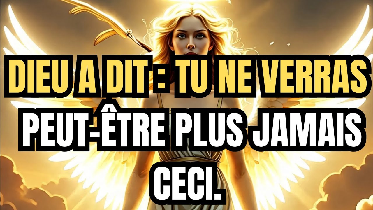 ÉLUS DE DIEU, DIEU A DIT : C’EST LA TROISIÈME FOIS QUE JE T’ENVOIE CE MESSAGE !