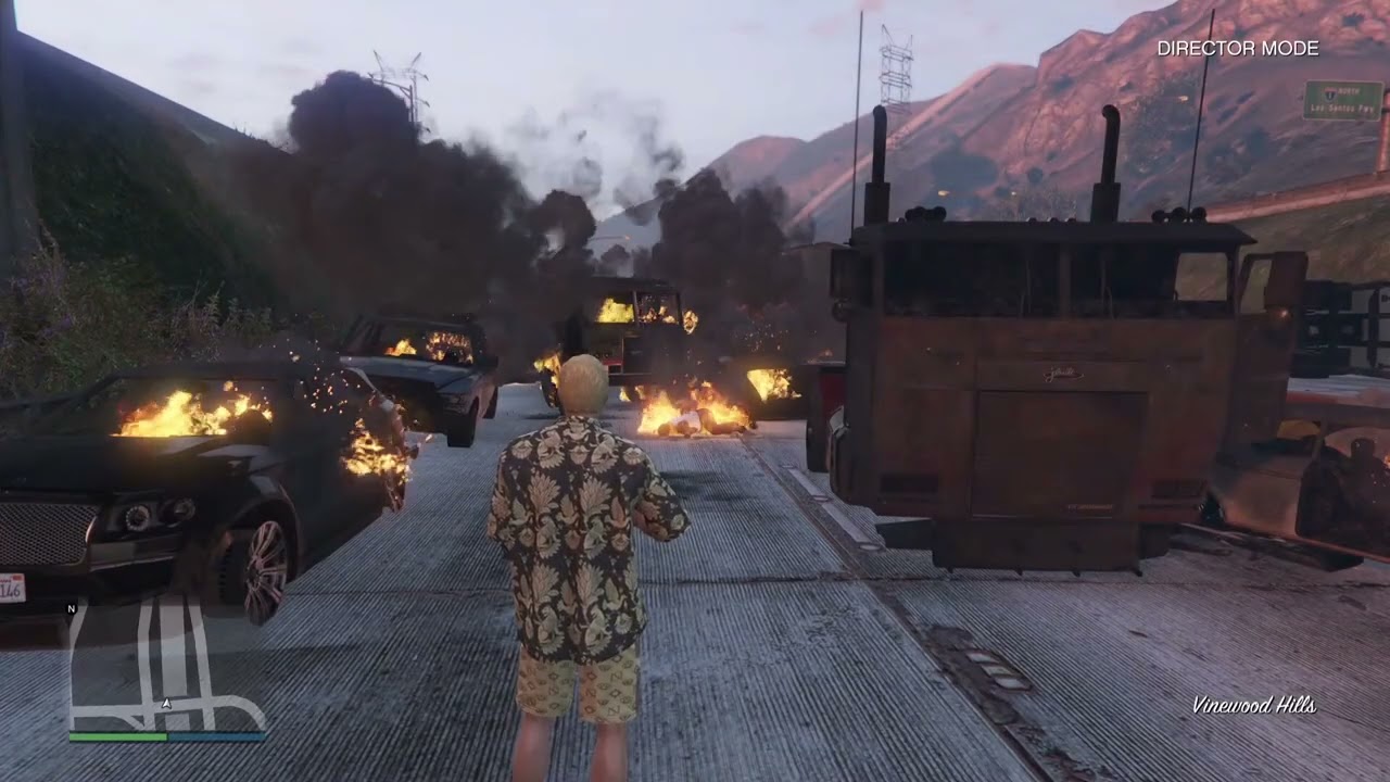 GTA 5, photos, crashing, drifting and blowing cars up